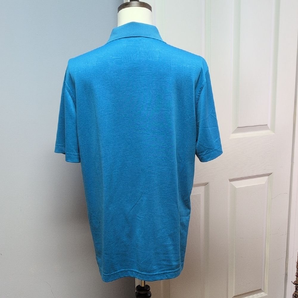 Monterey Club Dry Swing Embroidered Fox Hollow Logo Moisture Wicking Polo Size L - Picture 2 of 6